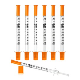 1mL/cc 29G 1/2-Inch 12.7mm Lab Syringe, Individually Wrapped, Scientific Use, Pack of 20
