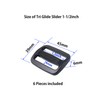 BOSWOAK Tri glide Sliders 1 1/2 Inch Plastic Tri Glide