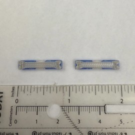 Code 3 2 Pack 1/64 Code 3 LP6000 Clear + Blue Lightbar Greenlight Police Fire SUV