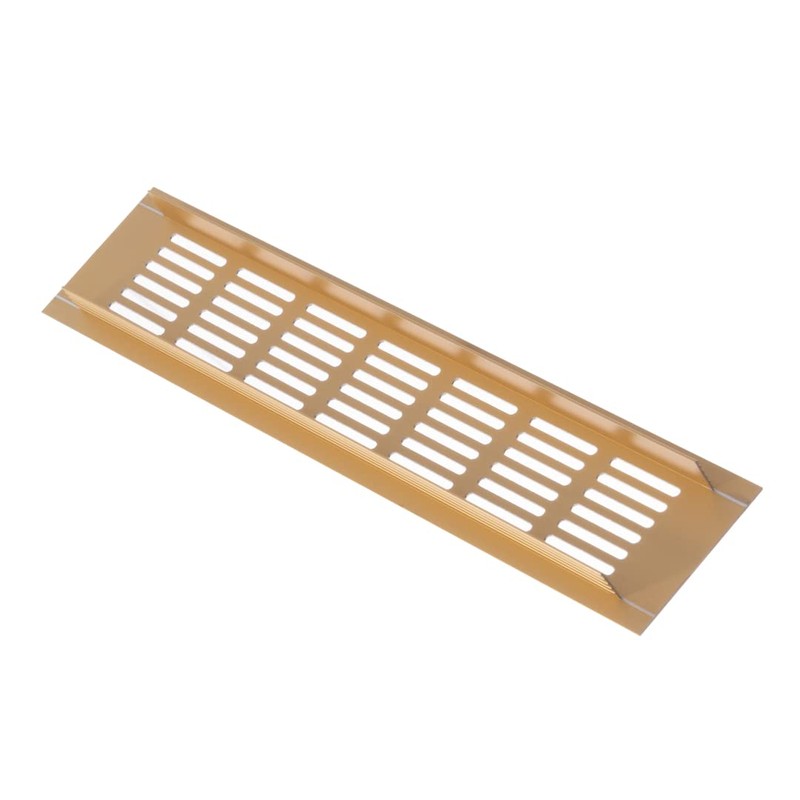 300 x 60 mm Aluminium Gold Ventilation Grille Web Plate