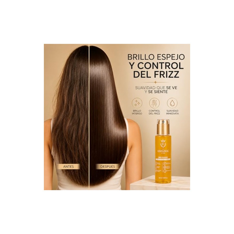 protector de calor para cabello | oro fluido 40 ml