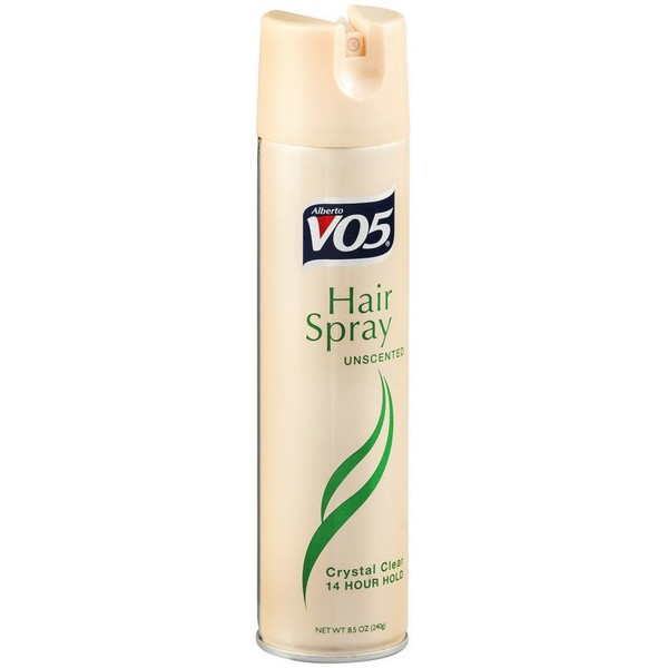 VO5 Crystal Clear Hairspray, Unscented 8.5 oz ( Pack of