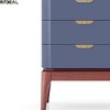RZDEAL Solid Brass Cabinet Handles Brushed Gold Leaf Knobs and
