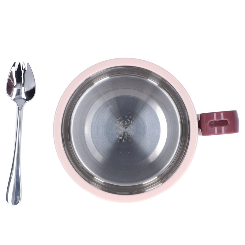 Stainless Steel Ramen Bowl Double Insulation Instant Noodle Bowl with