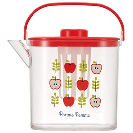 Skater CM10 Cold Water Bottle with Tea Infuser, Cold Tea Pot, Apple, 0.4 gal (1.2 L)