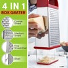 Spring Chef Professional Red 10" Parmesan Cheese Grater With Container,