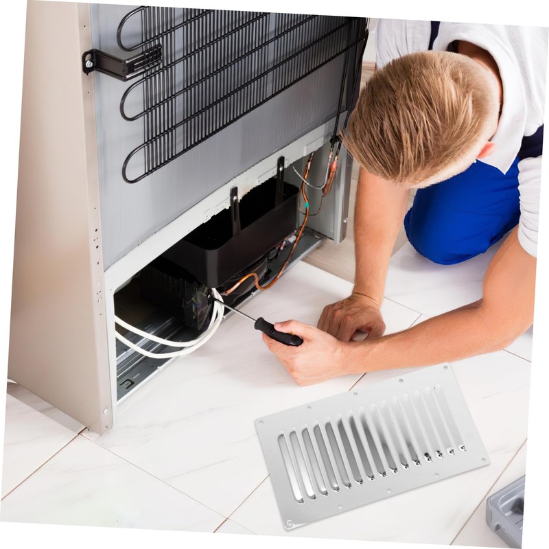 TEHAUX Stainless Steel Louvered Vent Cover for Extractor Fan Durable