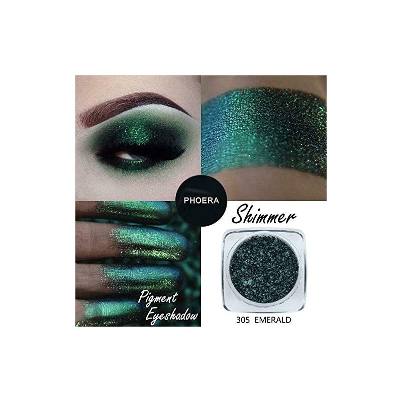 AQUAPURITY PHOERA® Pigment Eyeshadow Palette Metallic Shimmer Glitter Loose Powder
