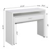Convenience Concepts Newport JB Console/Sliding Desk with Drawer and Riser,
