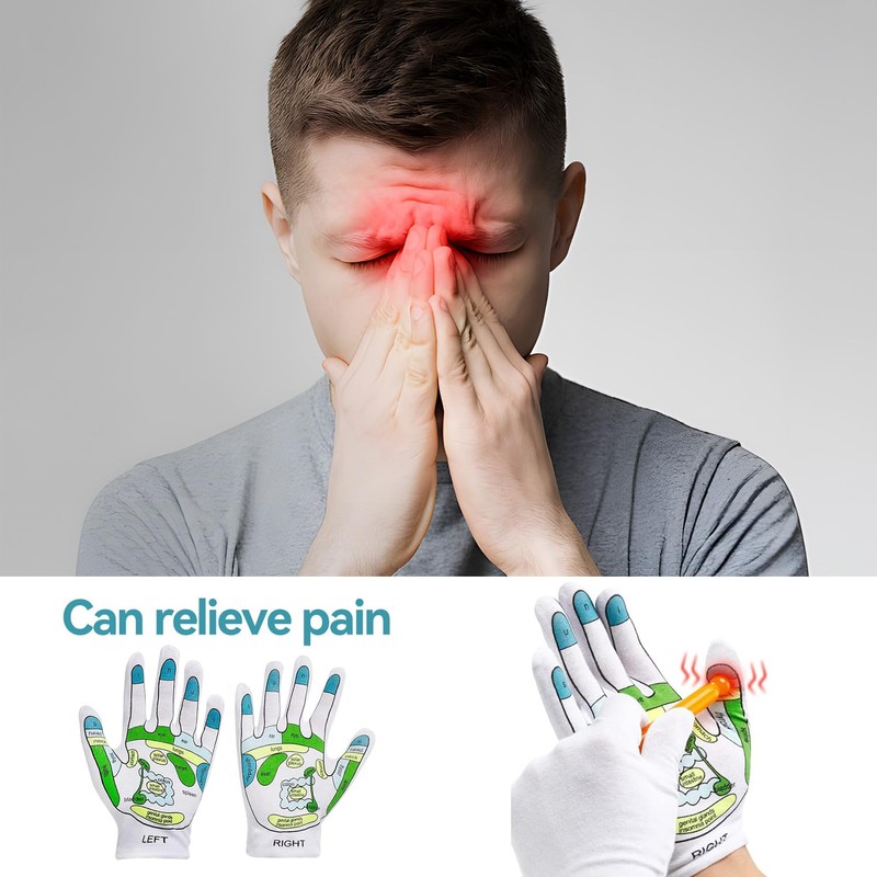 Proxima Direct 4PCS Acupressure Reflexology Socks and Gloves Tool Set