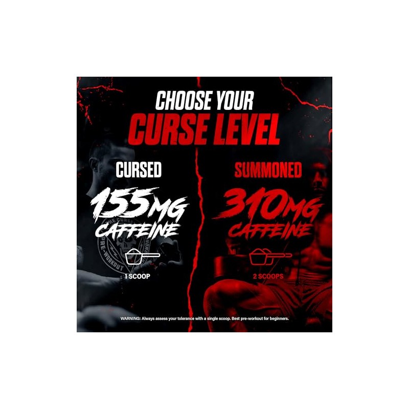 JNX SPORTS The Curse! Pre Workout Powder for Men &
