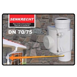 Vertical Backflow Seal Diameter DN75 Only for Vertical Mounting Backflow Valve, Backflow Protection, Waste Water Pipe, Sewer Pipe, Duct, Backflow Barrier, Rat Protection, Vertical