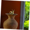 BESPORTBLE Garden Snail Decor Skull Statue Resin Ornament for Landscape