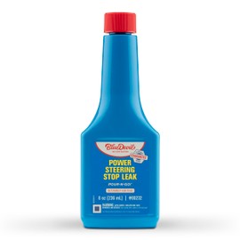 BlueDevil Products Power Steering Fluid + Stop Leak – 8 oz | Restores Seals & Prevents Leaks | Smooth Steering Performance