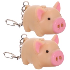 OSALADI Animal with Sound 2 Luminous Key Fob Cute LED Keychain Cartoon Pendant with Torch Sound Kids Keychain for Backpacks