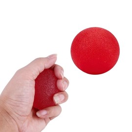 Wonder Care Plantar Fasciitis Foot Massager Ball, Silicon Massage Roller, Body Acupressure Ball for Foot & Back Lacrosse Ball 2 Units, Red, 50mm