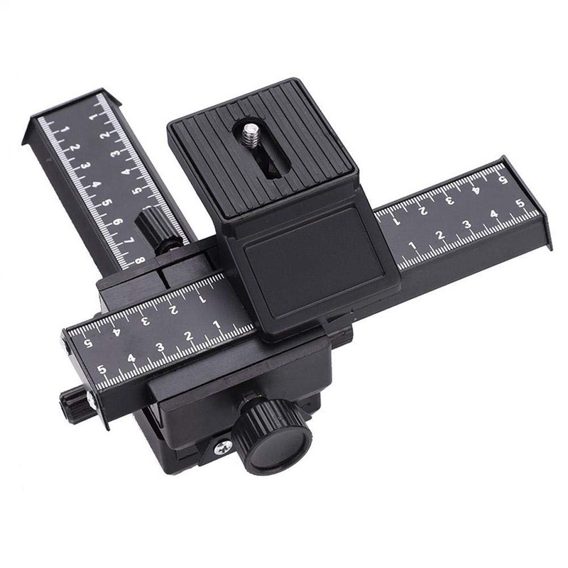 Elerose Macro Focus Rail, 4-Way Macro Focus Rail Slider with