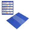 Magnetic Pocket Chart, Classroom Hanging Pocket Chart, 5 Rows Transparent