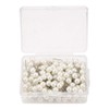 200PCS Pearl Push Pins, Round Ball Plastic Pushpin Marking Thumbtack