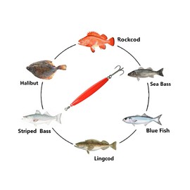 Sanhu Diamond Jigs Fluorescent Red 6oz 8 Pieces