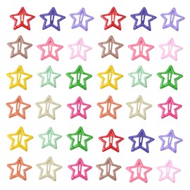 YOCDNOV 36 Stück Bunte Stern Haarspangen - Damen Klein Haarspangen Mädchen Sternen Haarspange Pentagramm Haarclips,Haarschmuck Star Hair Clips Accessoires,für Geburtstagsfeier Geschenk(12 Farben)