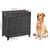 Laundry Hamper with 3 Removable Liner Bags; 132L Handwoven Rattan
