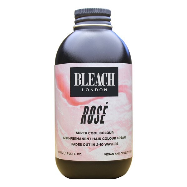 Bleach London Semi Permanent Hair Colour Cream 150ml Rose