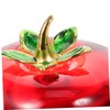 Cabilock 2pcs Primitive Fall Decor Crystal Fruit Ornament Home Fruit