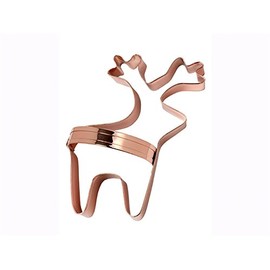 Eddingtons Copper Reindeer Cookie Cutter With Handle