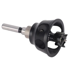 Straight Hole Drilling Positioner | Drilling Bit Hole Puncher Jig for Woodworking | 19mm Dog Chamfer Reamer Tool | Aluminium Alloy Vertical Drill Guides Locator