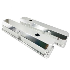 Tall Fabricated Valve Cover for Ford FE w/breather grommet (Silver Anodized)