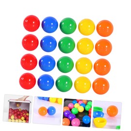 Kisangel 100pcs Raffle Balls Openable Plastic Lottery Balls Bright Colors for Party Games Celebrations and Events Green Blue Yellow