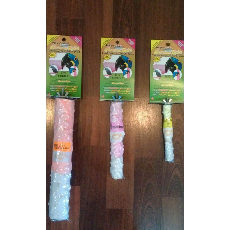 Polly's Cuttlebone Calcium Bird Perch, Medium