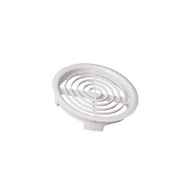 Merriway BH05539 (25 Pcs) Push-In Louvred Soffit Vent Grilles, Fits 70mm (3 inch) Hole White - Pack of 25 Pieces