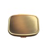 Classic Brass Daily Pocket Travel Sized Pill Box Case with
