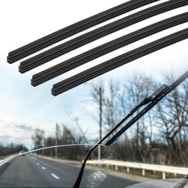 4PCS Windshield Wiper Blade Refill 28inch Adjustable Size of Universal Replacement Windshield Wipers Refill Replacement Windshields Wiper Baldes Rubber Strip for Most Vehicles