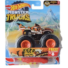 Hot Wheels Monster Trucks Tiger Shark, re-Crushable 11/75