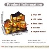 Mini Japanese Style Villa Miniature Wooden Dollhouse,DIY Miniature House Kit