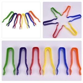 CIYODO Tweezers Set 6pcs Small Tweezers Pointed Tips Plastic Tweezers for Beading DIY Craft Tool