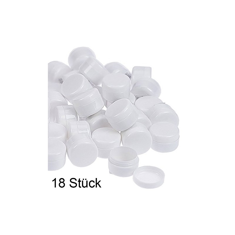 Kosmetex Empty 6ml Tin Containers Plastic Containers Creme Nail Lid,