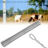 MorningRo 50 Pcs 42 Inch Wire Fence Stays, Galvanized Fence