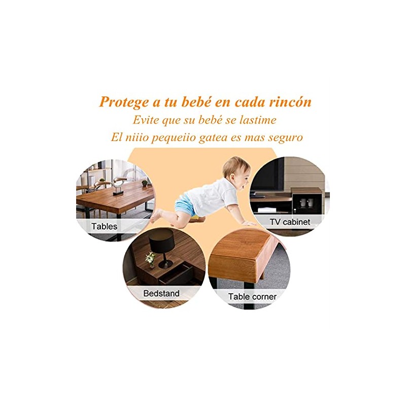 Lumbor37 Protectores Esquinas Protector Anticolisión de Rincón de Mesa Protector