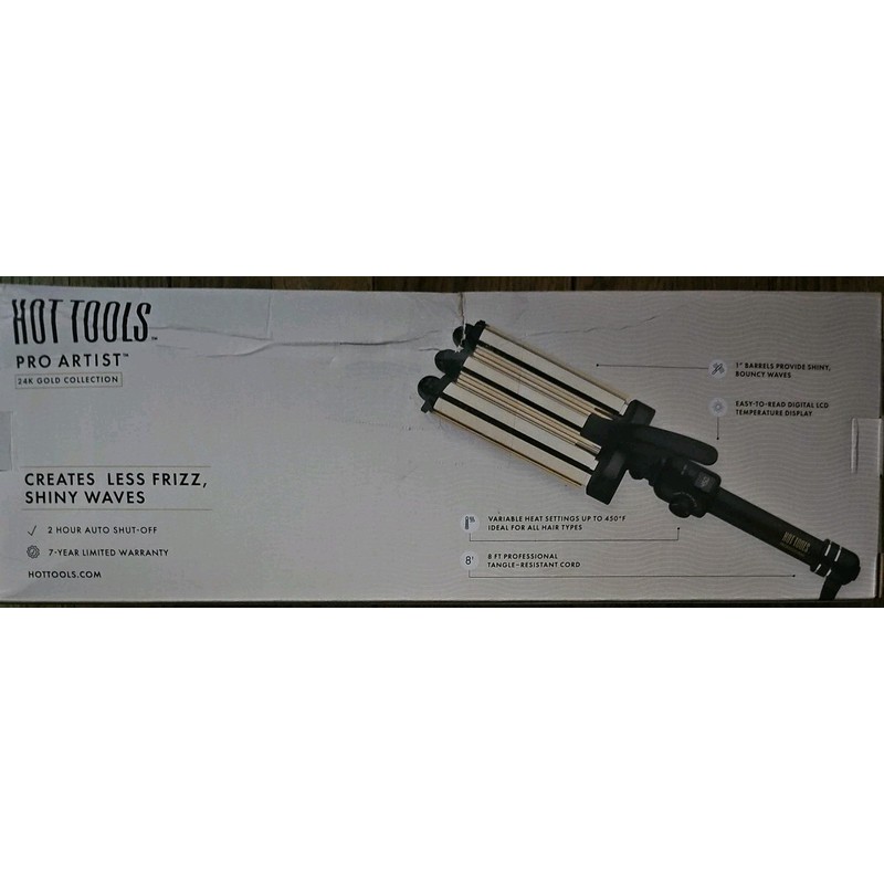 Hot Tools Pro Artist 24K Gold Digital 3 Barrel Hair