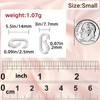 MKCYD 10Pcs Oval Clasp Tiny Carabiner Necklace Clasps and Closures