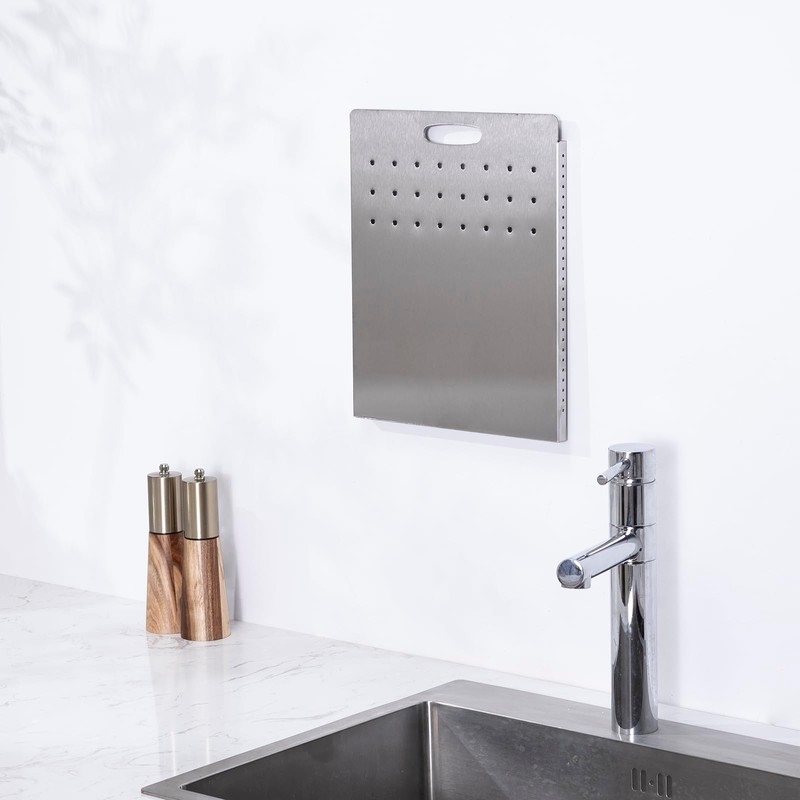 Over the Sink Cutting Board, Stainless Steel Over Sink Cutting