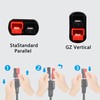 GINTOOYUN 2 Pack DC 8mm Cable with Solar Panel Connector