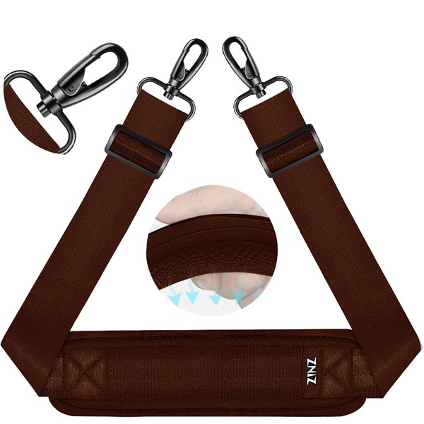[ZINZ] Shoulder Strap 75 Inch Bag Belt with Secure Pad