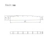 Unbranded 1x 6-String 42mm Brass Electric Nut Slotted Nut for