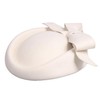F FADVES British Style Pillbox Hat Retro Wool Fascinator Wedding