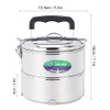 Sunicon 4 Layers Stackable Leak Proof Thermal Lunch Boxes, Thick